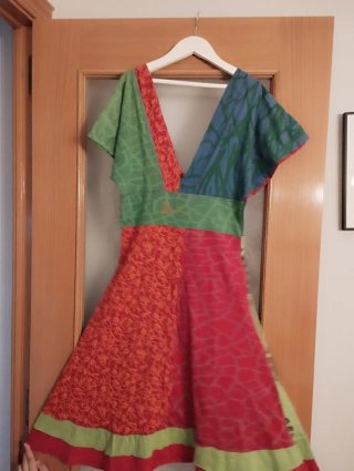 Vestido Desigual Multicolor