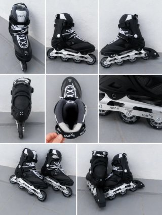 Patines SEAFOR ajustables chasis aluminio