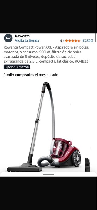 Aspiradora Rowenta Power XXL