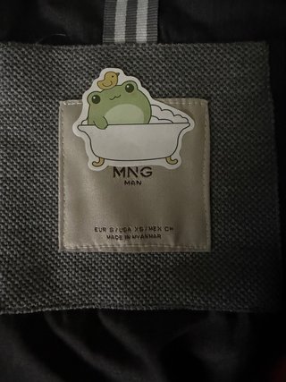 Cazadora Mango Hombre Gris