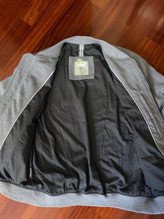 Cazadora Mango Hombre Gris
