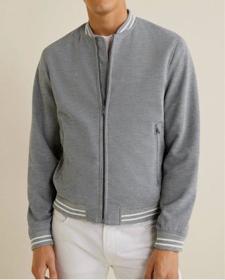 Cazadora de entretiempo Mango Hombre Gris