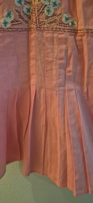 Blusa Flamenco Rosa Bordada Talla M