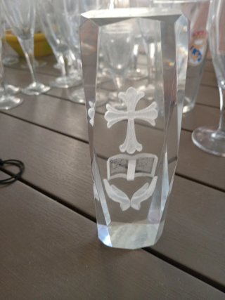 Figura de cristal tallado