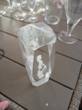 Figura de cristal tallado