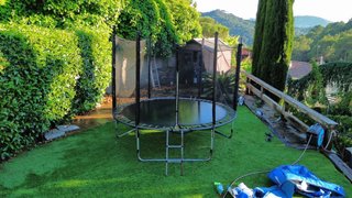 Cama elástica para jardín
