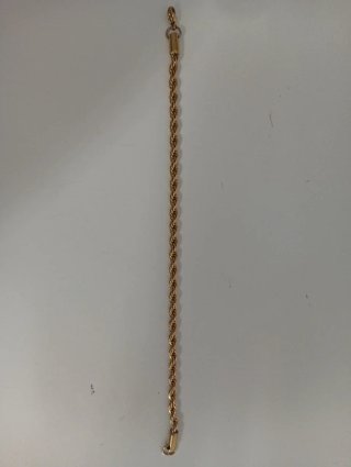 Esclava Cordón Bisutería Dorada