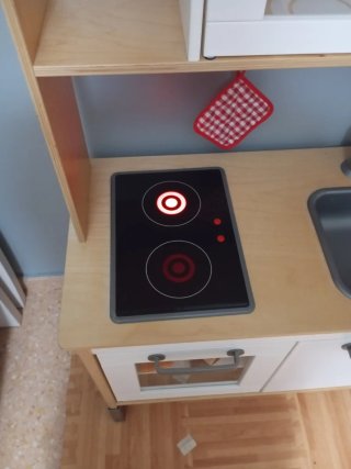 Cocina de juguete de madera
