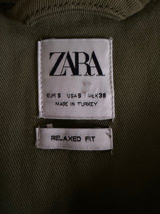 Sobrecamisa Zara Hombre Verde Militar