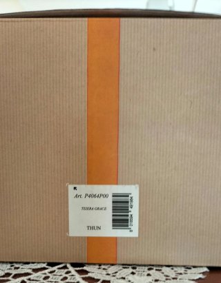 Teiera Thun in vetro trasparente e giallo