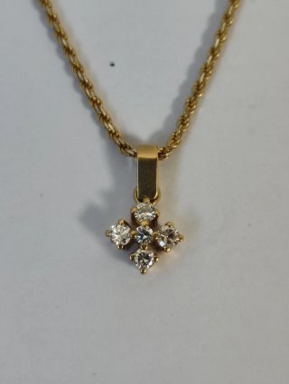 Collar Oro 18k 6,08gr con Diamanti
