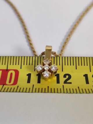 Collar Oro 18k 6,08gr con Diamanti