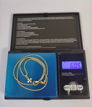 Collar Oro 18k 6,08gr con Diamanti