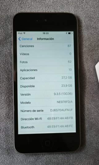 iPod touch 5 32GB + Cable Lightning Presintado