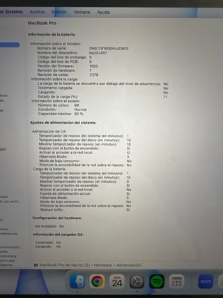 MacBook Pro M1 13 256GB 8GB RAM Plata