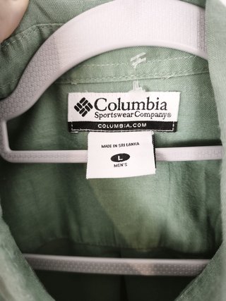 Vintage Columbia Khaki Green Short Sleeve Shirt -
