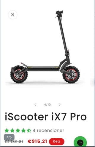 Patinete Eléctrico IX7 PRO 3 2000W Dual Motor