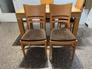 Mesa Comedor Madera + 4 Sillas