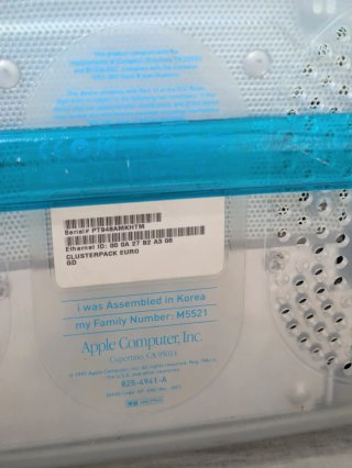 Apple iMac G3 Blueberry Vintage Pezzi di Ricambio