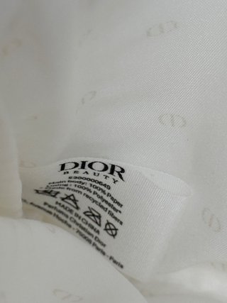 Pouch Solar Dior Blanco-Dorado mas aceite J’Adore