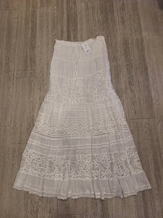 Falda Ibicenca Blanca