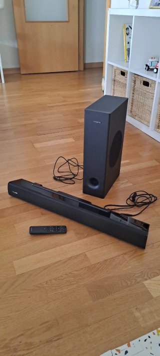Creative Stage V2 Barra Sonido 2.1 80W Negra