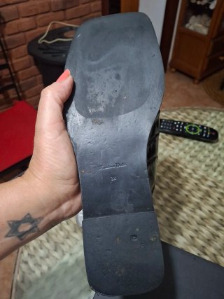 Sandalias Massimo Dutti Piel Negra