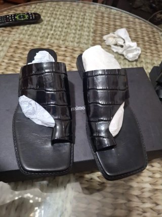 Sandalias Massimo Dutti Piel Negra