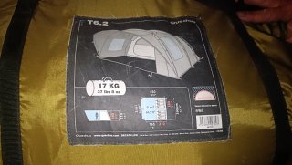 Tienda campaña Decathlon T6.2  sin usar