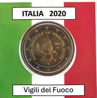 Moneda Italia 2020 Vigili del Fuoco