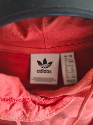 Felpa Adidas rosa con logo