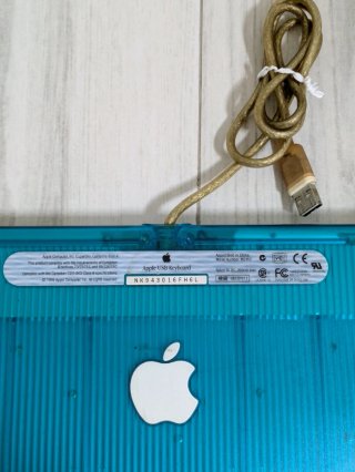 Tastiera Apple USB M2452 iMac G3 Azzurro Trasparen