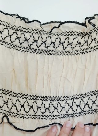 Vestido de verano Zara beige
