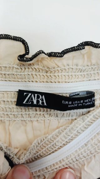 Vestido de verano Zara beige