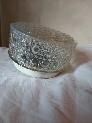 Lampada da parete o soffitto vintage in vetro