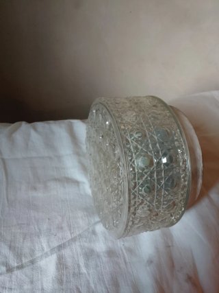 Lampada da parete o soffitto vintage in vetro