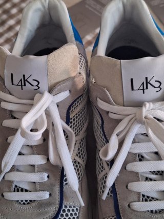Scarpe uomo L4K3 grigie e verdi