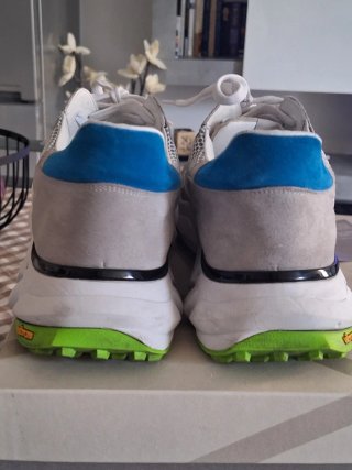 Scarpe uomo L4K3 grigie e verdi