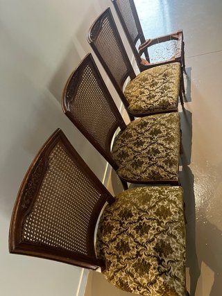 Conjunto 4 sillas madera para restaurar