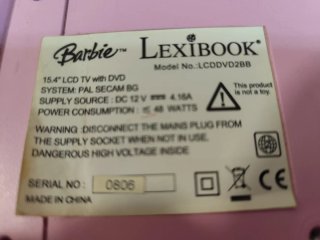 TV Barbie 12V Rosa