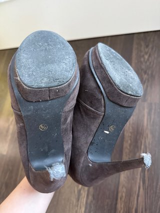 Botines marron chocolate talla 38