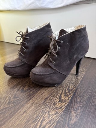 Botines marron chocolate talla 38