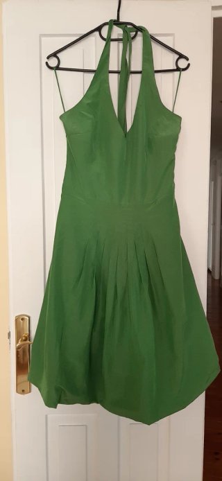 Vestido de fiesta verde