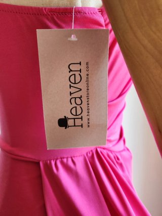 Abito lungo fucsia Heaven taglia unica