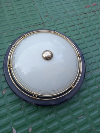 Plafón techo 30cm dorado y negro