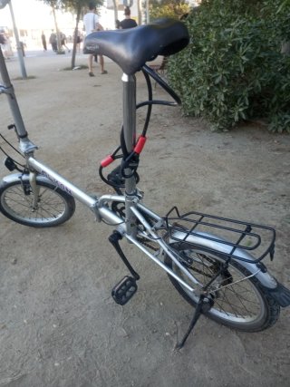 Bicicleta Plegable Plata