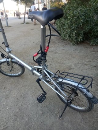 Bicicleta Plegable Plata
