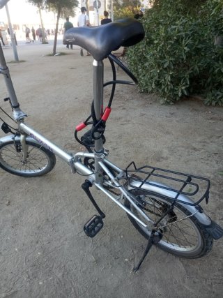 Bicicleta Plegable Plata