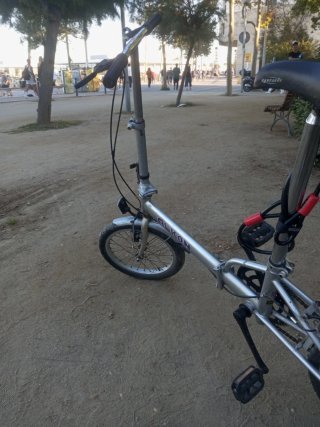 Bicicleta Plegable Plata