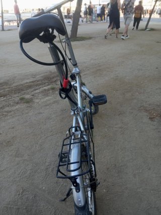 Bicicleta Plegable Plata
